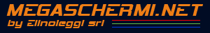 logo Megaschermi, noleggio maxischermi